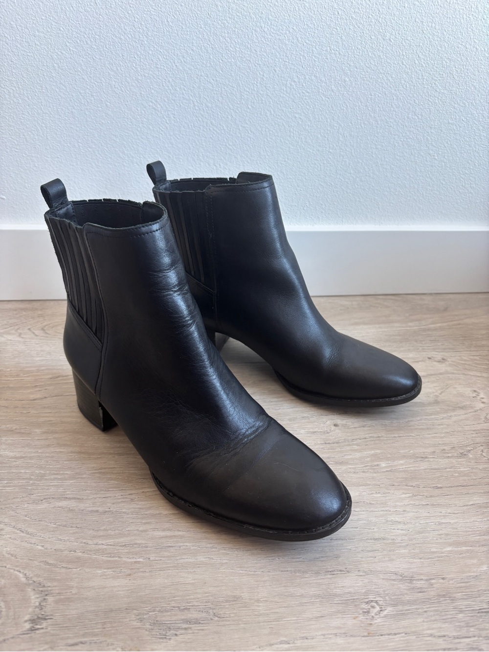Sam Edelman Black Leather Ankle Booties